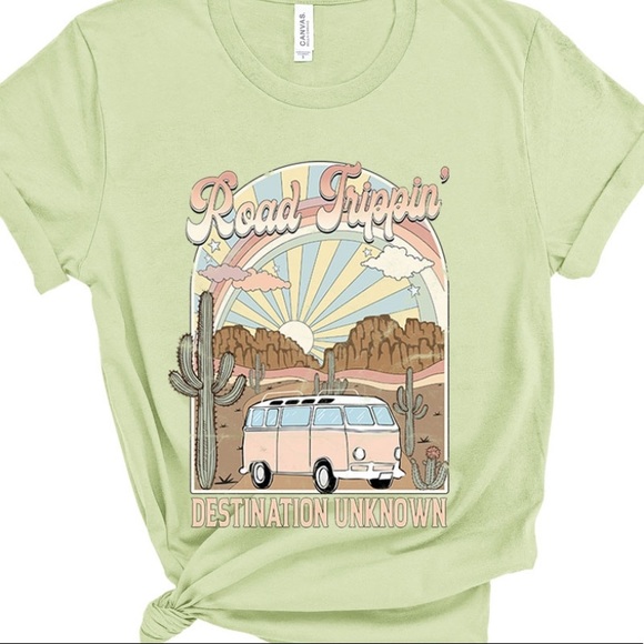 Road Trippin Graphic Cactus Tee